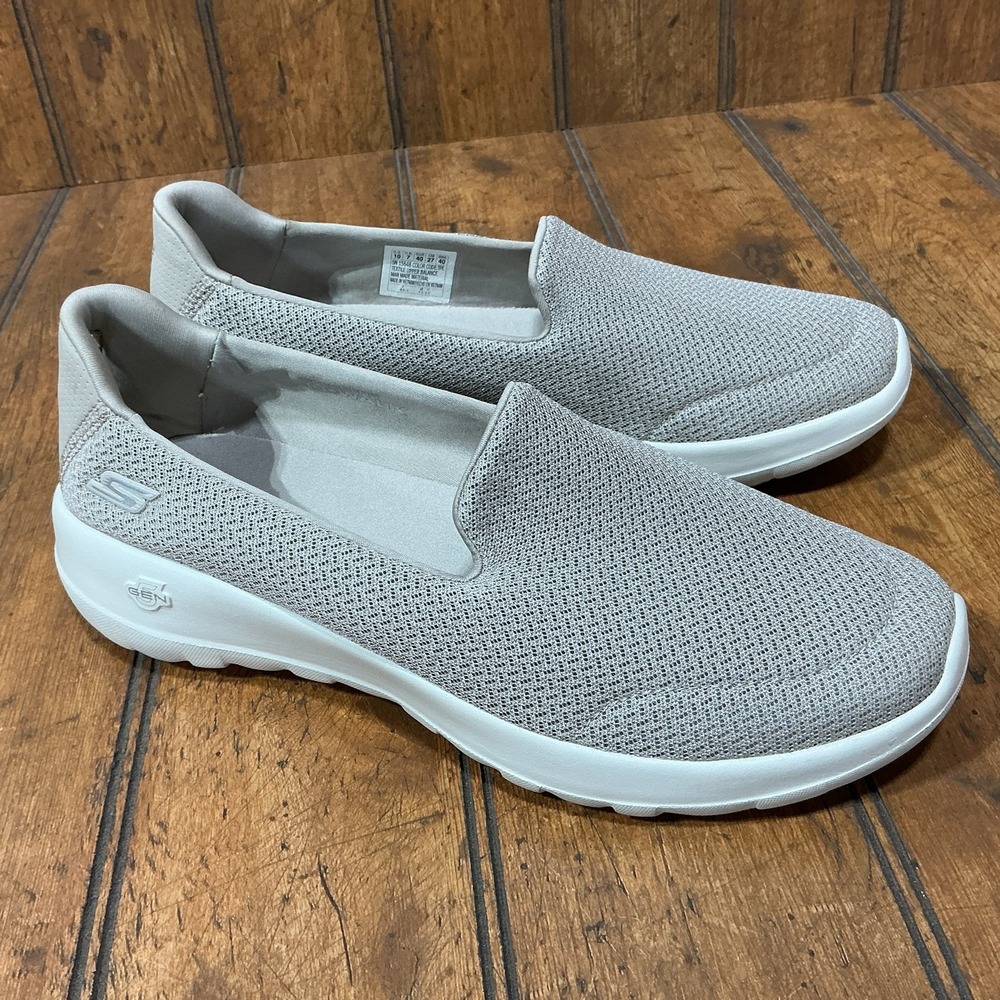 Skechers Womens Go Walk Joy Taupe Walking Casual Sneakers Shoes 15648 Size 10